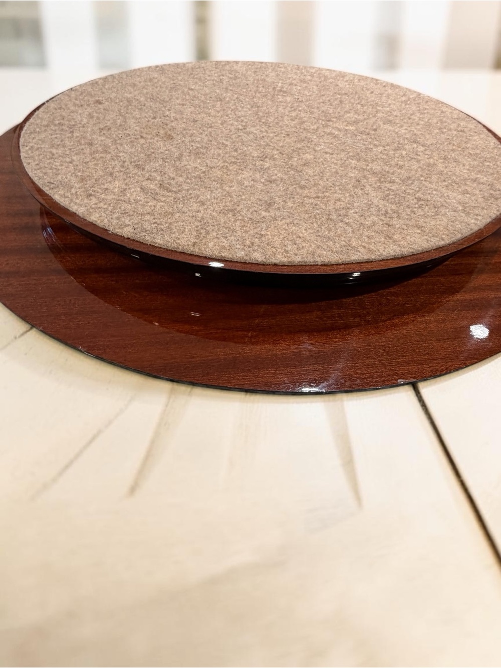 Signed Italian Sorrento Inlaid Wood Lazy Susan – Mastellone Giuseppe – 20.5” - Picture 9 of 16